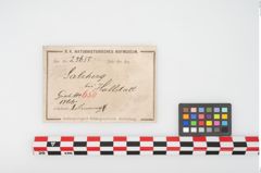 Etikett zu Bronzearmreif (NHMW-PRAE-025655)